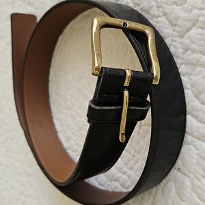 BOSCA Men's Vintage Black Leather Belt Sz 36